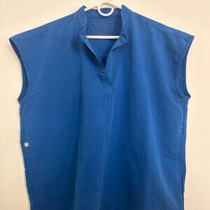 FIGS Rafaela Oversized Scrub Top - Royal Blue - Size L